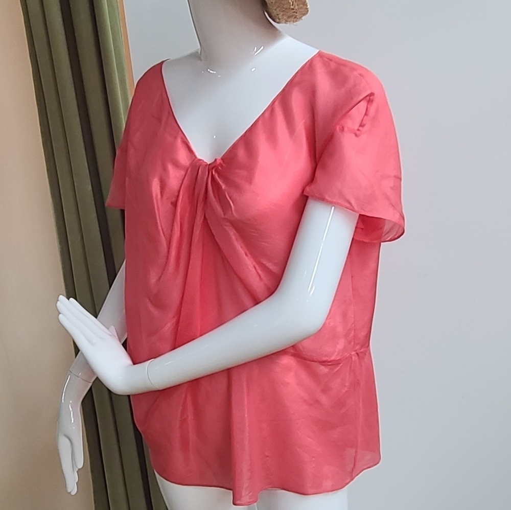 Chloe Silk Oversized Shirt - Picture 2 of 9